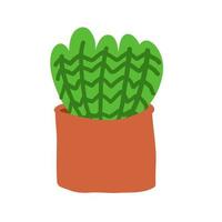 tekenfilm cactus. vector illustratie in vlak stijl geïsoleerd Aan wit achtergrond.