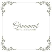 elegante decoratieve frame ontwerp achtergrond vector