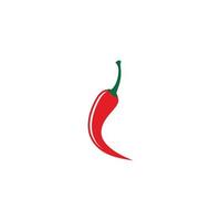 rode hete natuurlijke chili pictogram vectorillustratie vector