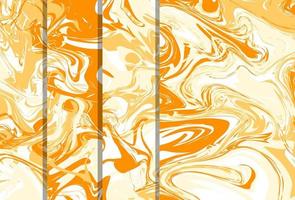 abstract marmeren patronen, hout textuur, waterverf marmeren patronen. oranje en geel. vector achtergrond. modieus textiel, stoffen, omslagen. aqua inkt schilderij Aan water