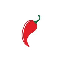 rode hete natuurlijke chili pictogram vectorillustratie vector