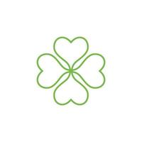 groen Klaver blad logo sjabloon vector