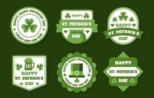 st patrick's day label-collectie vector