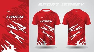 rood shirt sport jersey ontwerp vector