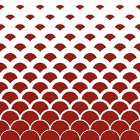naadloos patroon met rood cirkels Aan wit achtergrond. vector illustratie.