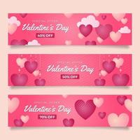 valentijn marketing banners vector