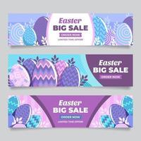 pasen verkoop banners vector