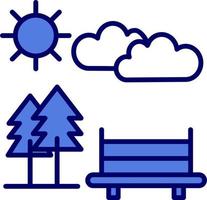 park vector pictogram