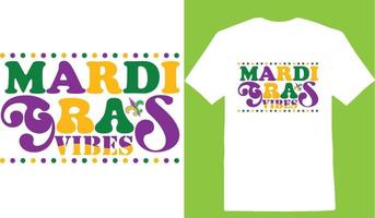 mardi gras gevoel t-shirt vector