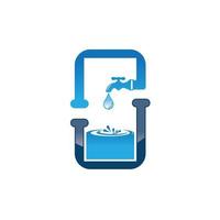 loodgieter bedrijf logo vector concept. illustratie voor loodgieters zaken, o brief vector, eps 10