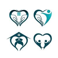 medisch logo, medisch centrum embleem, hart logo, Gezondheid logo, dokter logo, geneeskunde logo, medisch icoon. vector