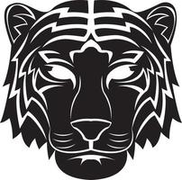 tijger hoofd tattoo illustratie vector