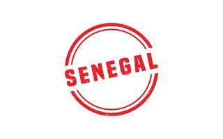 Senegal postzegel rubber met grunge stijl Aan wit achtergrond vector