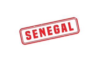 Senegal postzegel rubber met grunge stijl Aan wit achtergrond vector