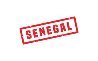 Senegal postzegel rubber met grunge stijl Aan wit achtergrond vector