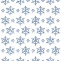 winter naadloos patroon met de beeld van sneeuwvlokken van divers vormen. Kerstmis patroon met sneeuwvlokken. Kerstmis patroon voor de prins, Aan een wit achtergrond vector