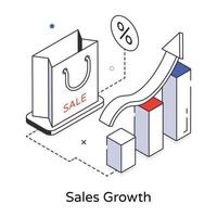 modieus verkoop groei vector