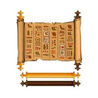 oude Egypte papyrus rol tekenfilm vector