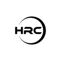 hrc brief logo ontwerp in illustratie. vector logo, schoonschrift ontwerpen voor logo, poster, uitnodiging, enz.