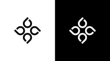 gemeenschap logo vector monogram een eerste zwart en wit icoon illustratie stijl ontwerpen Sjablonen