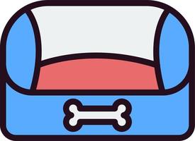 huisdier bed vector icoon