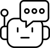 Chatbot vector icoon