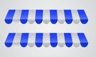 illustratie modern winkel luifel vector blauw op te slaan Aan achtergrond