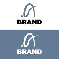 een brief logo, logotype ontwerp gemakkelijk concept, vector alfabet icoon sjabloon