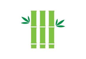 groen bamboe tuin logo ontwerp, vector ontwerp sjabloon