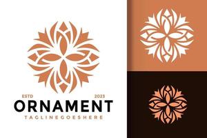 luxe ornament bloem logo logos ontwerp element voorraad vector illustratie sjabloon