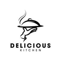 Koken en chef logo ontwerp vector