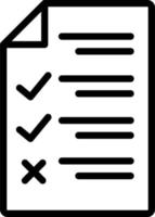 controlelijst vector pictogram