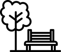 park vector pictogram