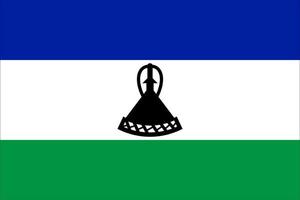 lesotho vlag eenvoudige illustratie voor onafhankelijkheidsdag of verkiezing vector