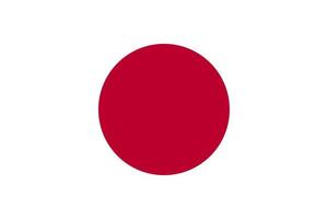 japan vlag eenvoudige illustratie voor onafhankelijkheidsdag of verkiezing vector