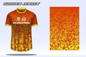 voetbal Jersey sport t-shirt ontwerp mockup voor Amerikaans voetbal club vector