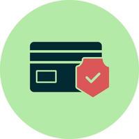 beveiligd credit kaart vector icoon
