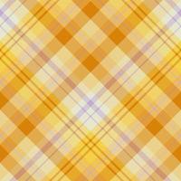 naadloos patroon in oranje, geel en lila kleuren voor plaid, kleding stof, textiel, kleren, tafelkleed en andere dingen. vector afbeelding. 2