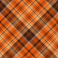 naadloos patroon in herfst bruin en oranje kleuren voor plaid, kleding stof, textiel, kleren, tafelkleed en andere dingen. vector afbeelding. 2