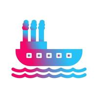 stoomboot vector icoon