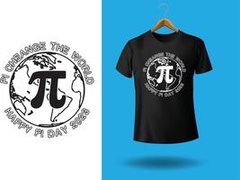 gelukkig pi-dag t-shirtontwerp vector