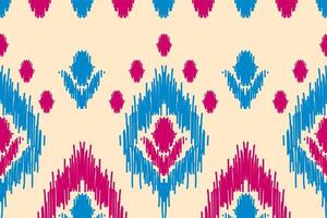 etnisch ikat naadloos patroon in stam. aztec meetkundig etnisch ornament afdrukken. ikat patroon stijl. vector