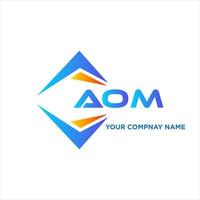 aom abstract technologie logo ontwerp Aan wit achtergrond. aom creatief initialen brief logo concept. vector