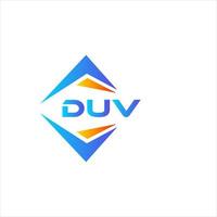 duv abstract technologie logo ontwerp Aan wit achtergrond. duv creatief initialen brief logo concept. vector