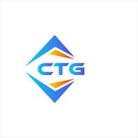 ctg abstract technologie logo ontwerp Aan wit achtergrond. ctg creatief initialen brief logo concept. vector