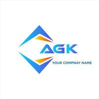 agk abstract technologie logo ontwerp Aan wit achtergrond. agk creatief initialen brief logo concept. vector