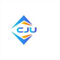 cju abstract technologie logo ontwerp Aan wit achtergrond. cju creatief initialen brief logo concept. vector