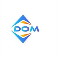 dom abstract technologie logo ontwerp Aan wit achtergrond. dom creatief initialen brief logo concept. vector