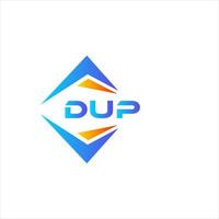 dup abstract technologie logo ontwerp Aan wit achtergrond. dup creatief initialen brief logo concept. vector