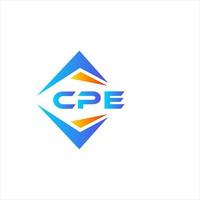 cpe abstract technologie logo ontwerp Aan wit achtergrond. cpe creatief initialen brief logo concept. vector